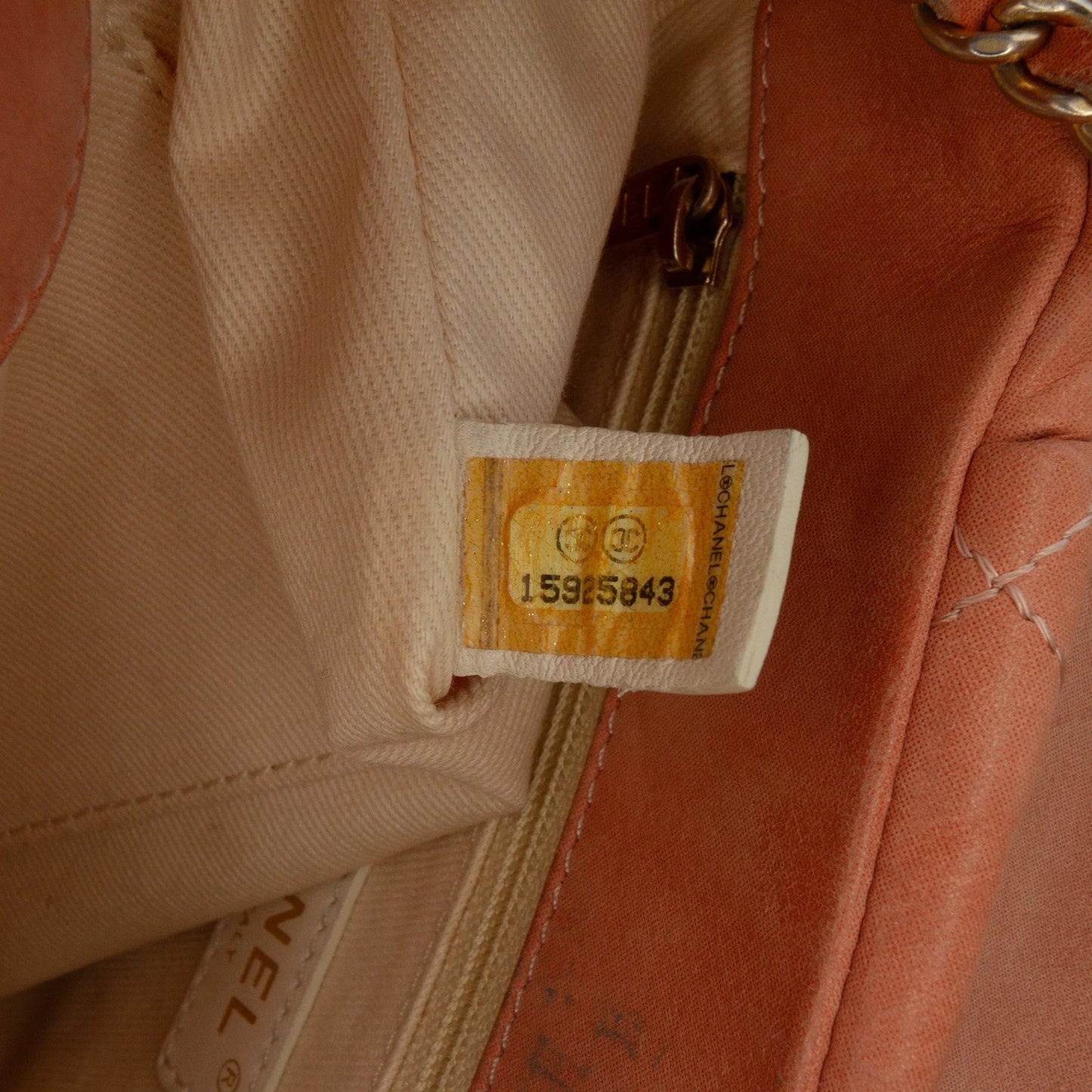Orange Chanel Small Aged Calfskin Chic Quilt Flap Shoulder Bag