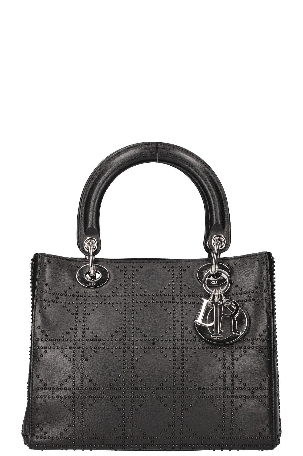 CHRISTIAN DIOR Lady Dior Cannage Studded Black