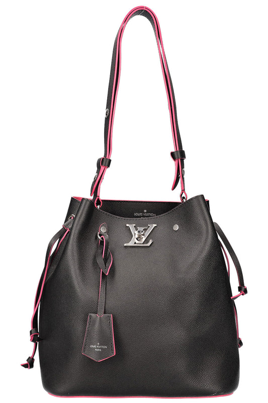 LOUIS VUITTON Lockme Bucket Bag Black
