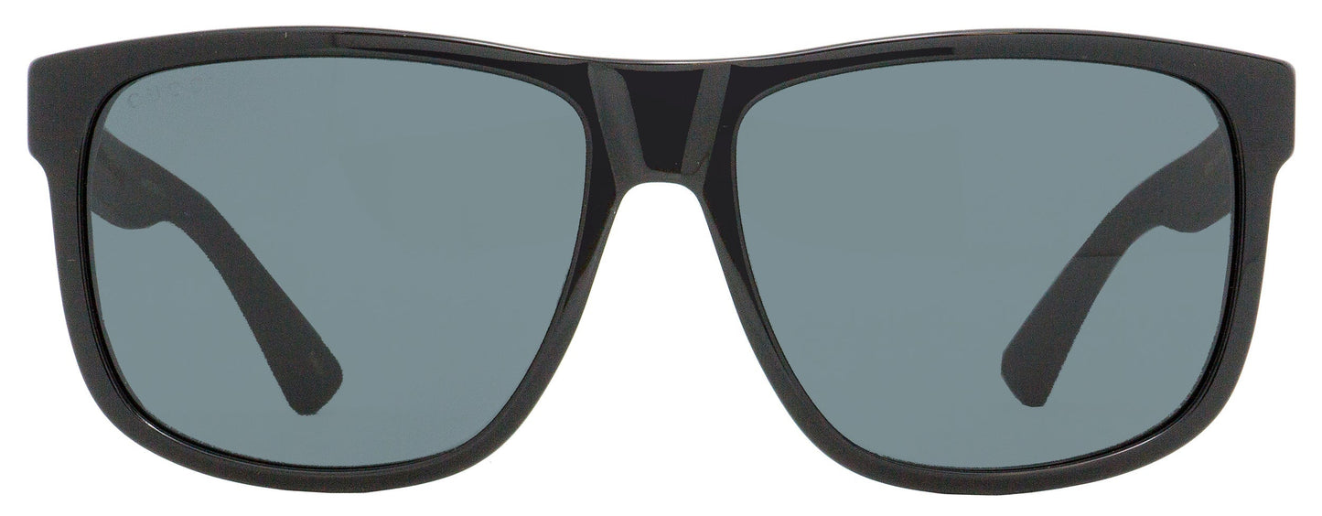 Gucci Square Sunglasses GG0010S 001 Black 58mm 0010