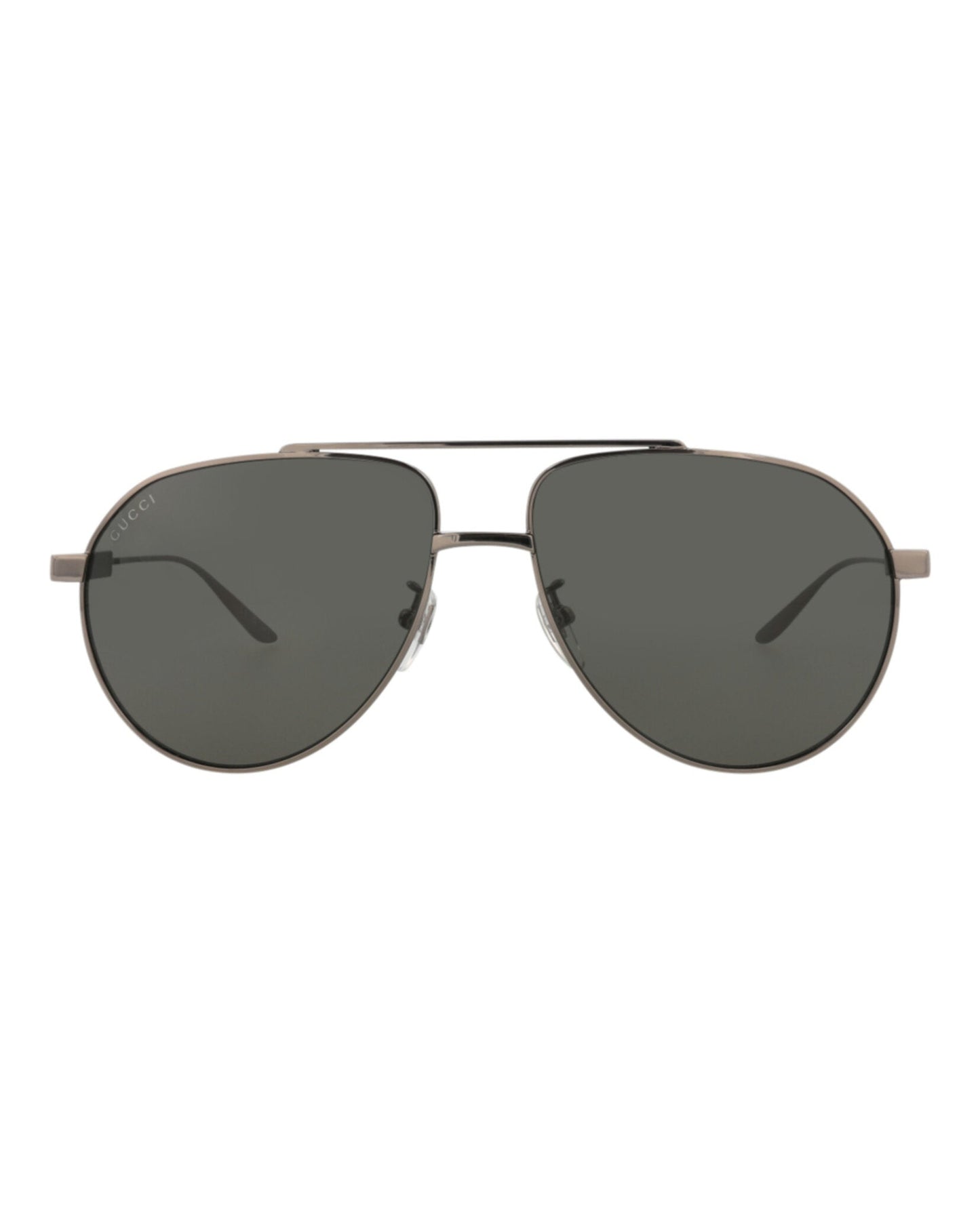 Gucci Mens Aviator Ruthenium Ruthenium Grey Fashion Designer Eyewear
