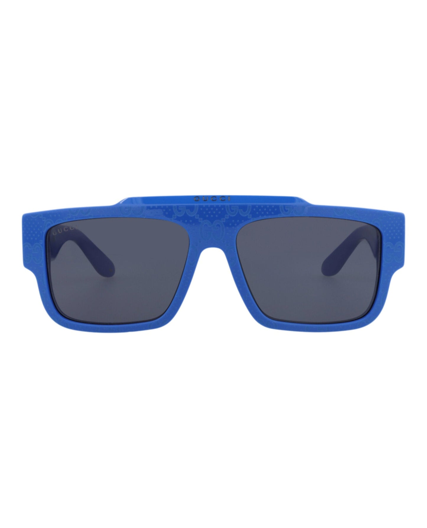 Gucci Mens Square/Rectangle Blue Blue Blue Fashion Designer Eyewear