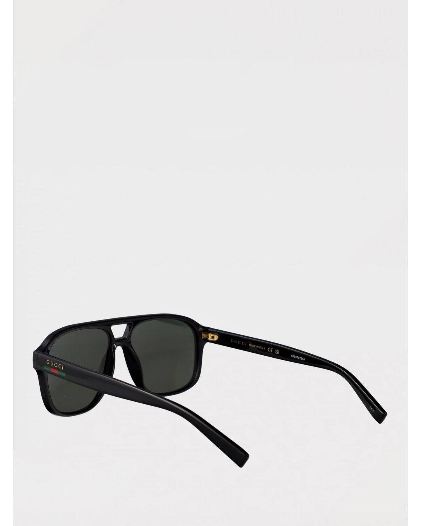 Gucci Aviator Sunglasses Green Lens Men Black