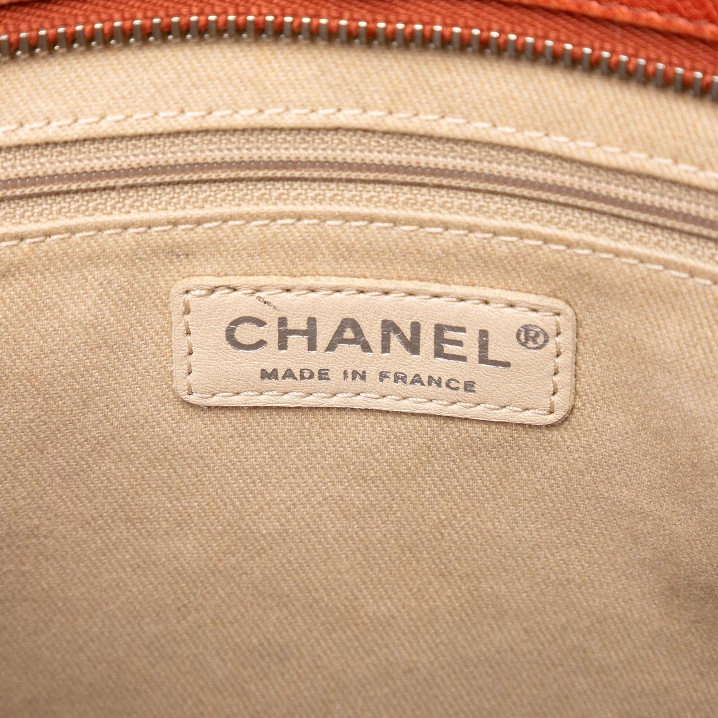 Red Chanel Caviar Medallion Tote