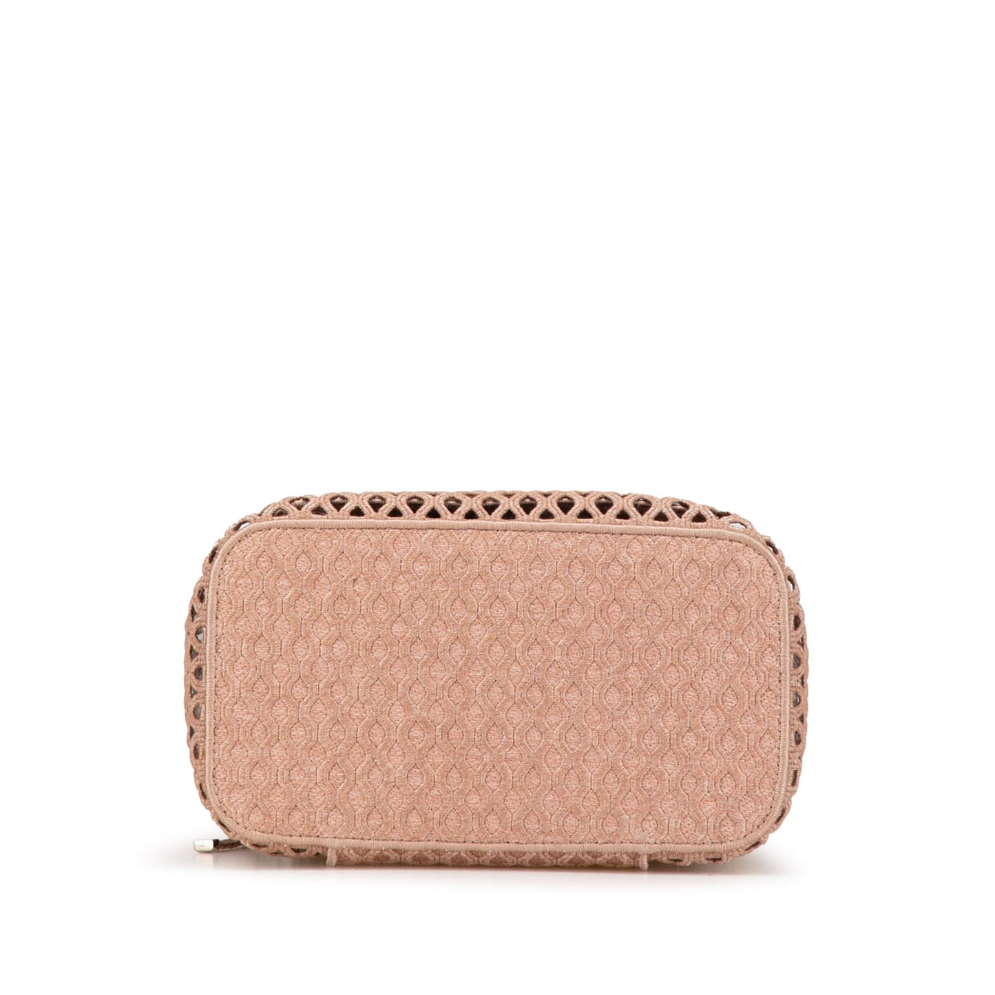 Pink Dior Mesh Embroidered Diortravel Vanity Case