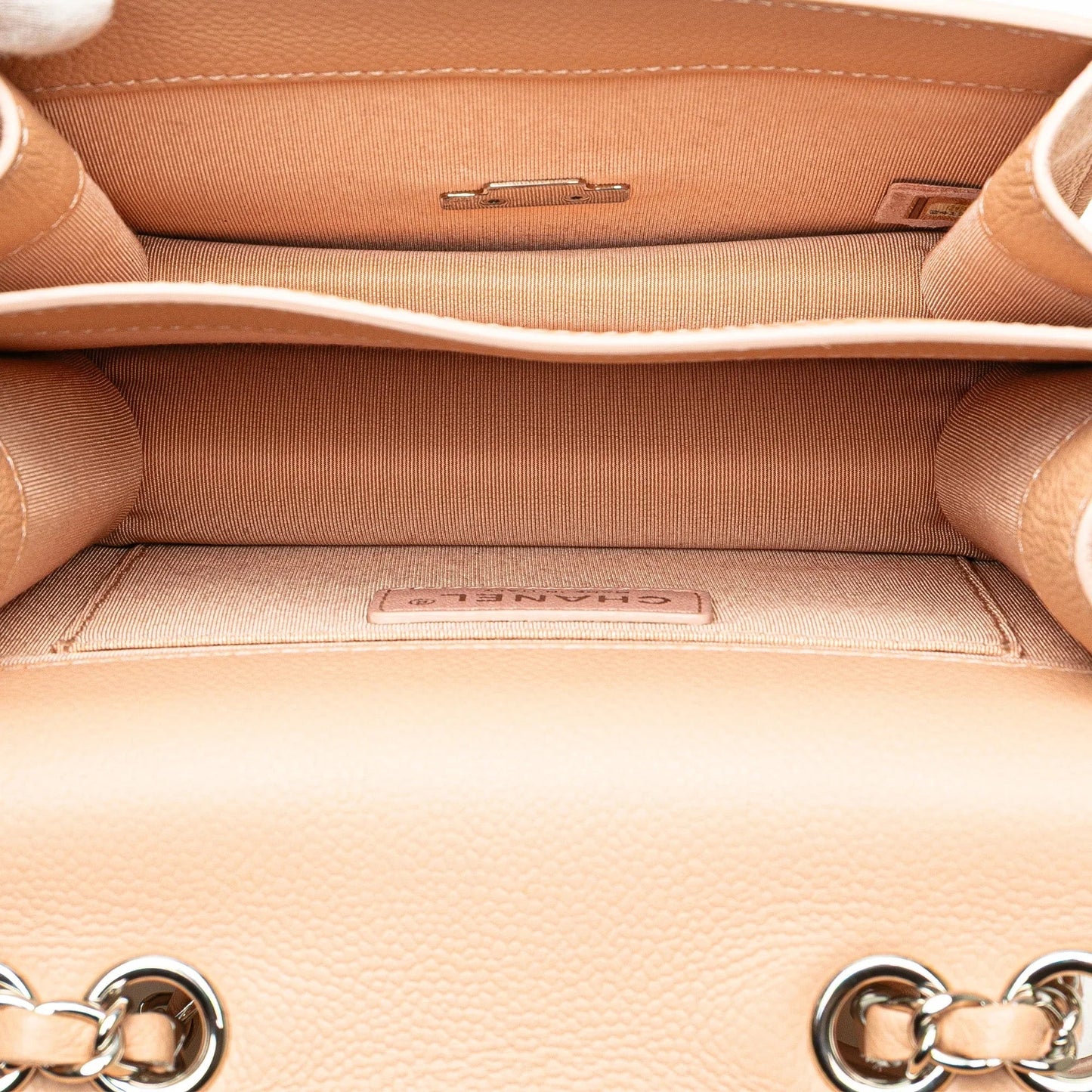 Pink Chanel Mini Quilted Caviar CC Box Flap Shoulder Bag