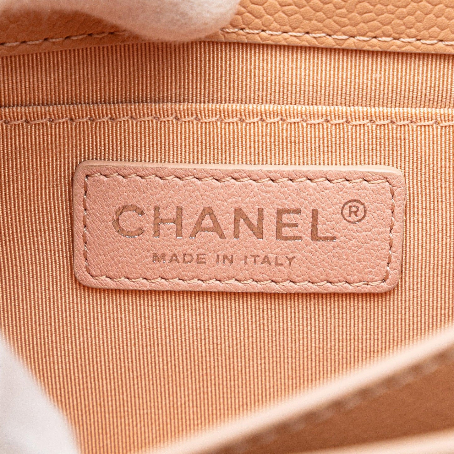 Pink Chanel Mini Quilted Caviar CC Box Flap Shoulder Bag