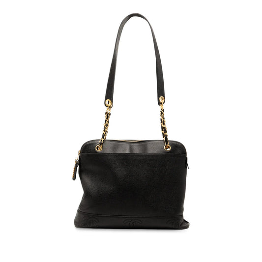 Black Chanel Triple CC Caviar Shoulder Bag