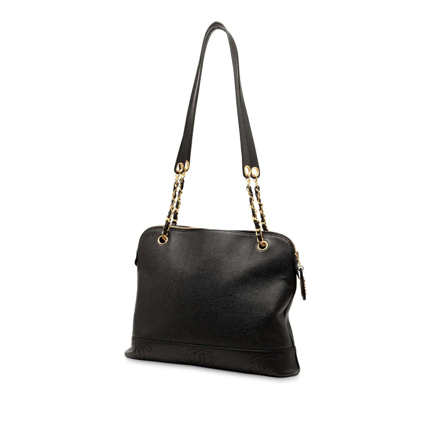 Black Chanel Triple CC Caviar Shoulder Bag