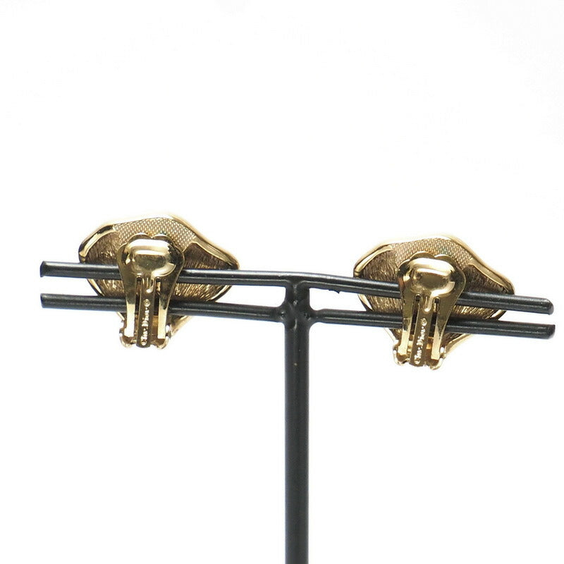 Dior Earring Gold Plated, Resin Orange Seashell motif   Shell Women