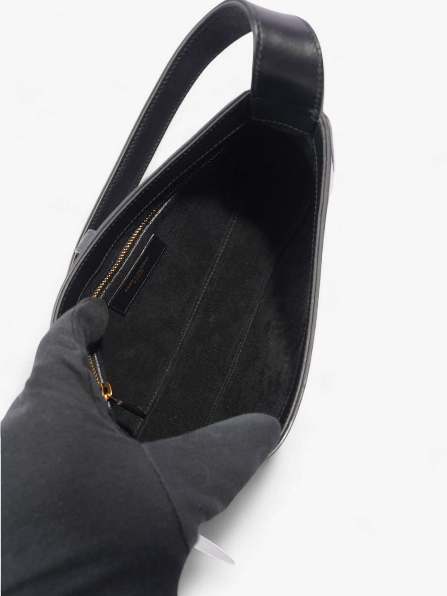 Saint Laurent Le 5 a 7 Hobo Black Leather