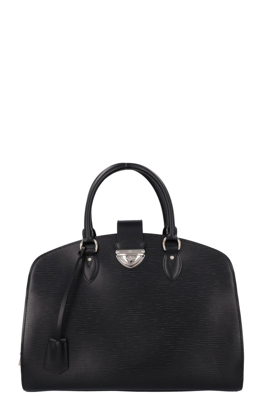 LOUIS VUITTON Pont Neuf GM Top Handle Bag Black Epi