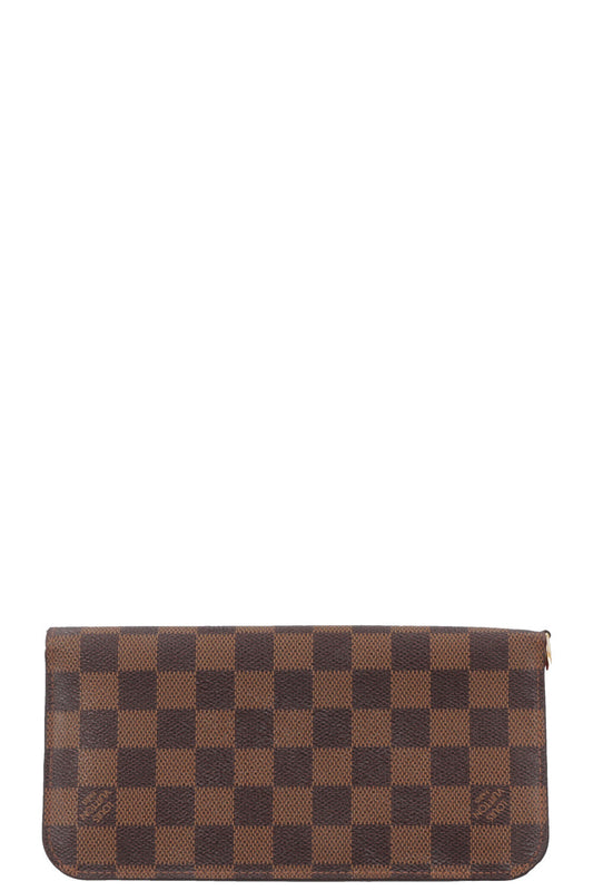 LOUIS VUITTON Insolite Wallet Damier Ebene Red