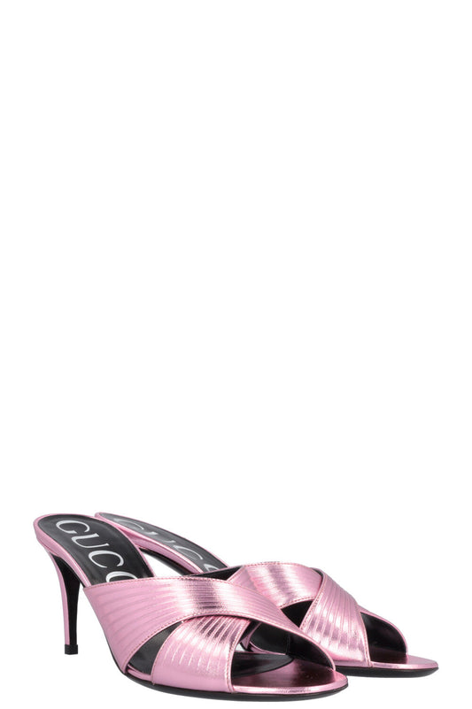 GUCCI Heels Metallic Pink