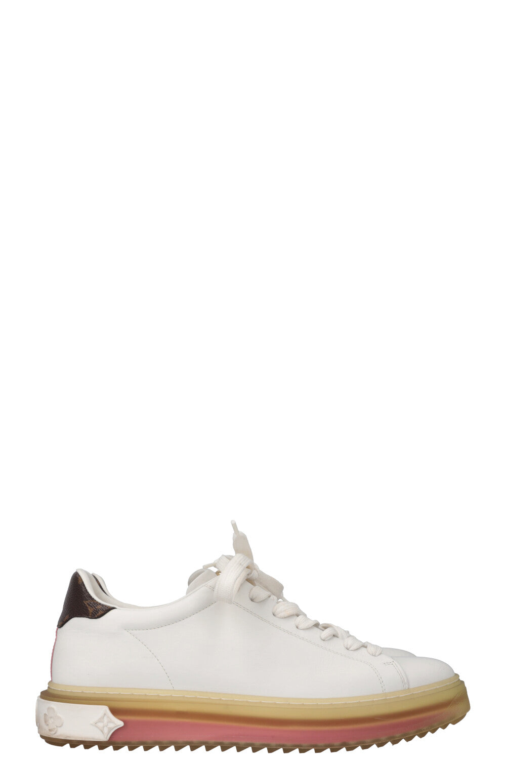 LOUIS VUITTON Time Our Sneakers White Pink