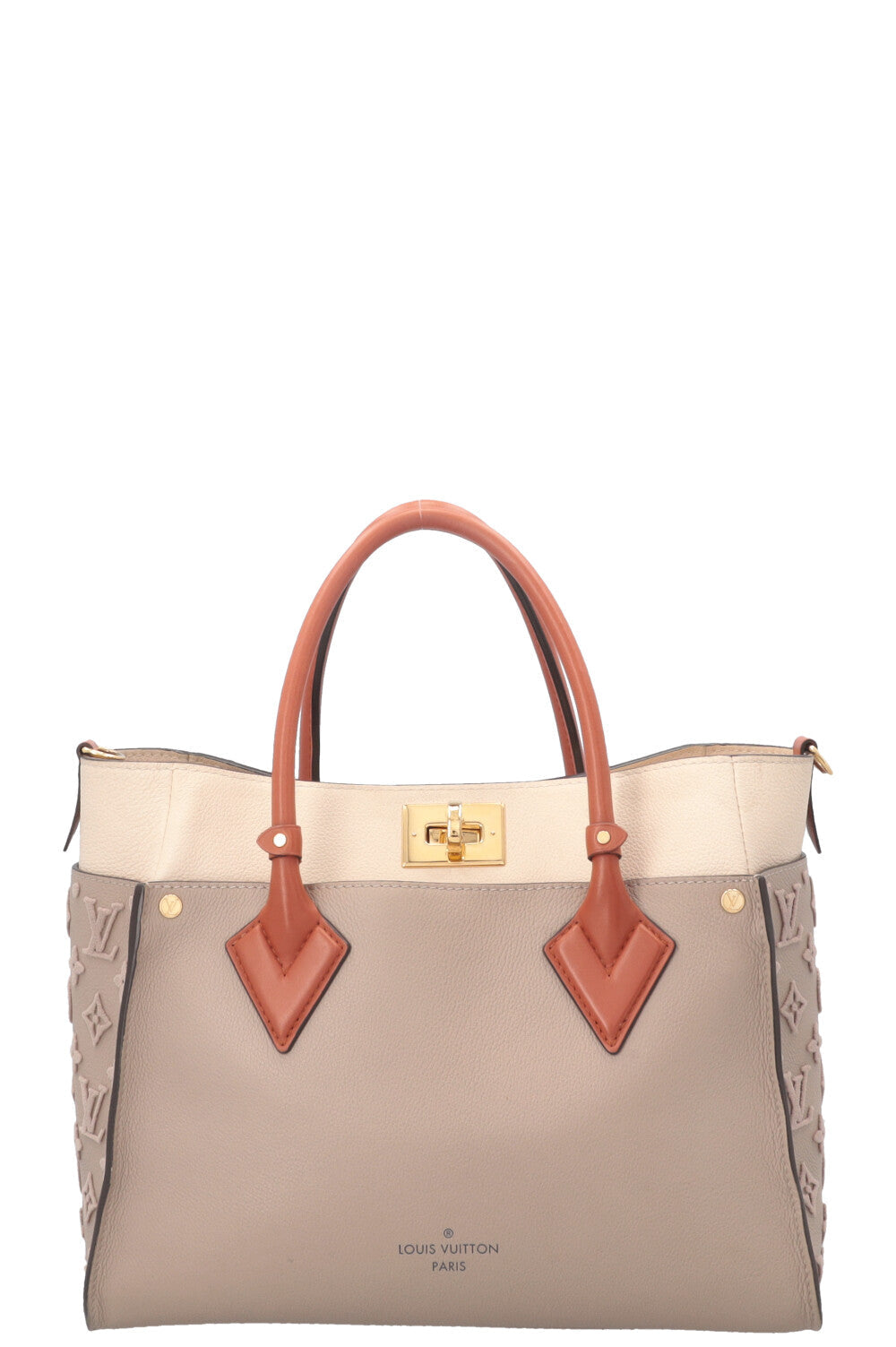 LOUIS VUITTON On My Side Tote MM Galet