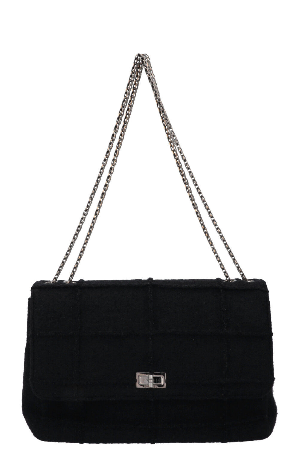 CHANEL 2.55 Large Felt Black