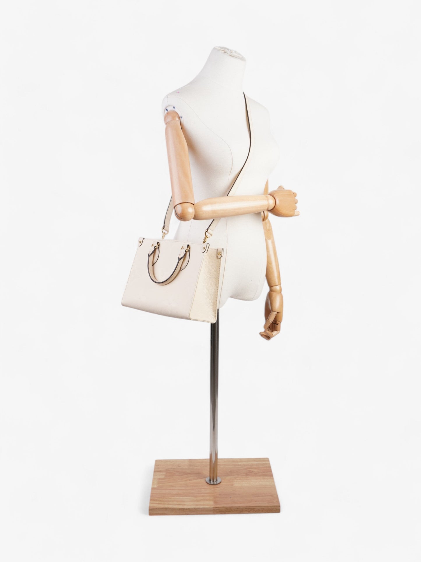 Louis Vuitton On the Go Creme Empreinte Leather PM