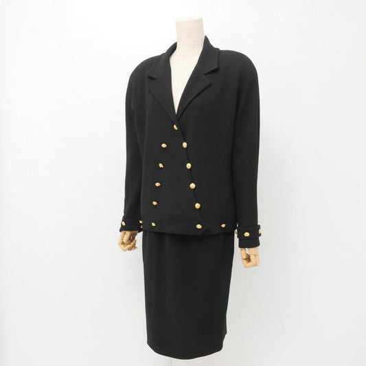 CHANEL suit wool black 20831 40