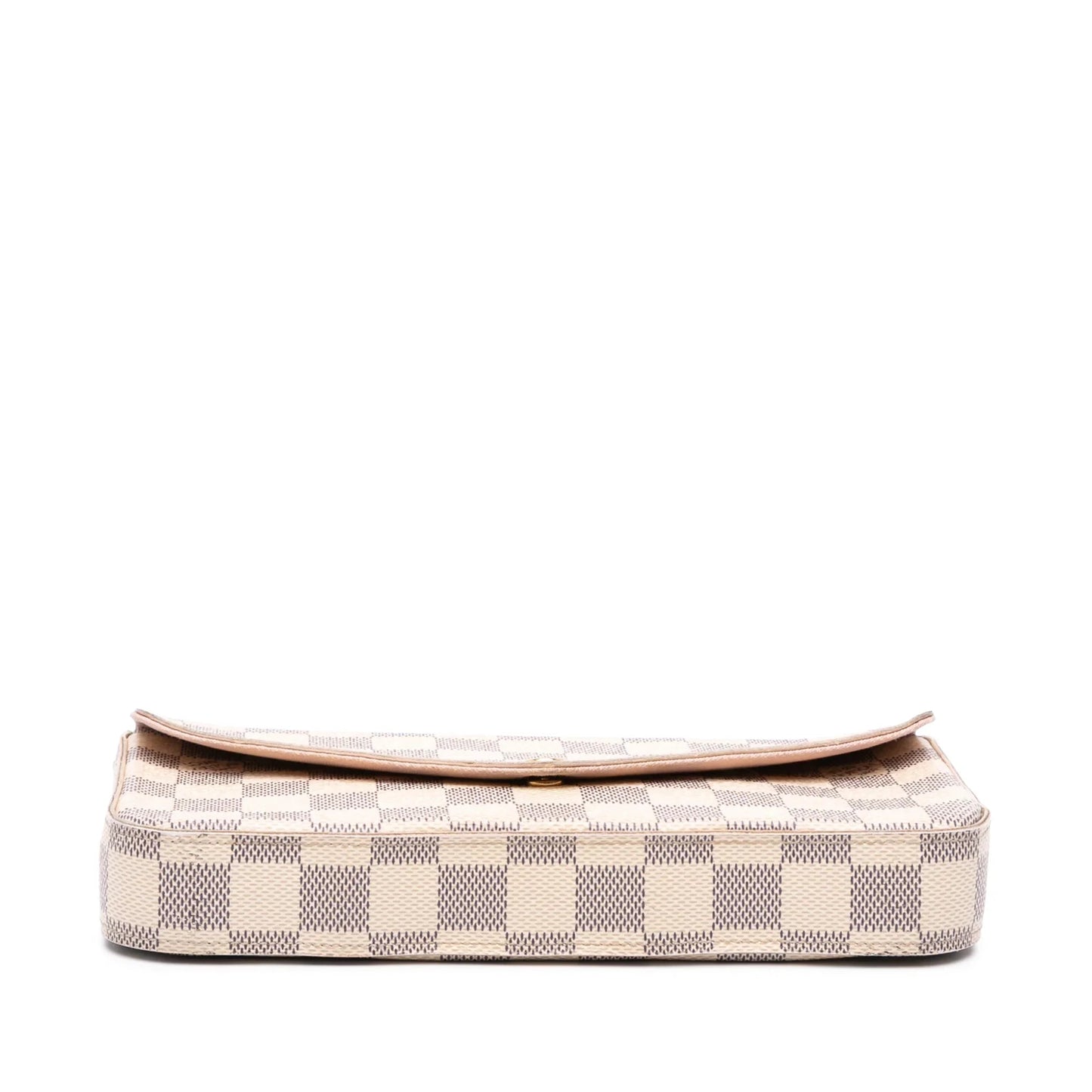 White Louis Vuitton Damier Azur Pochette Felicie Crossbody Bag