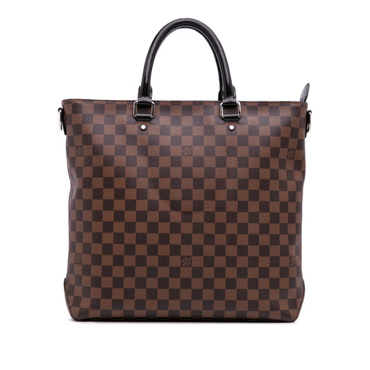 Brown Louis Vuitton Damier Ebene Jake Tote Satchel