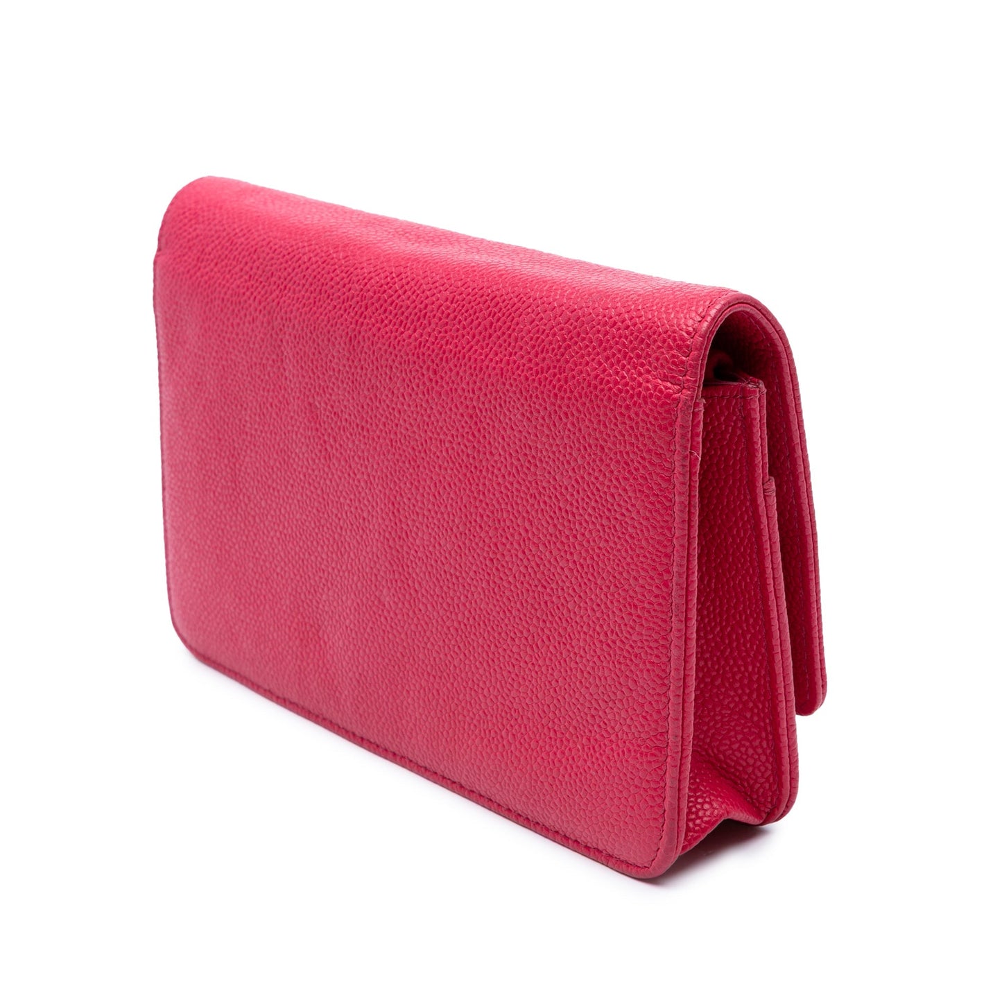 Pink Chanel Caviar Bicolor CC Wallet On Chain Crossbody Bag