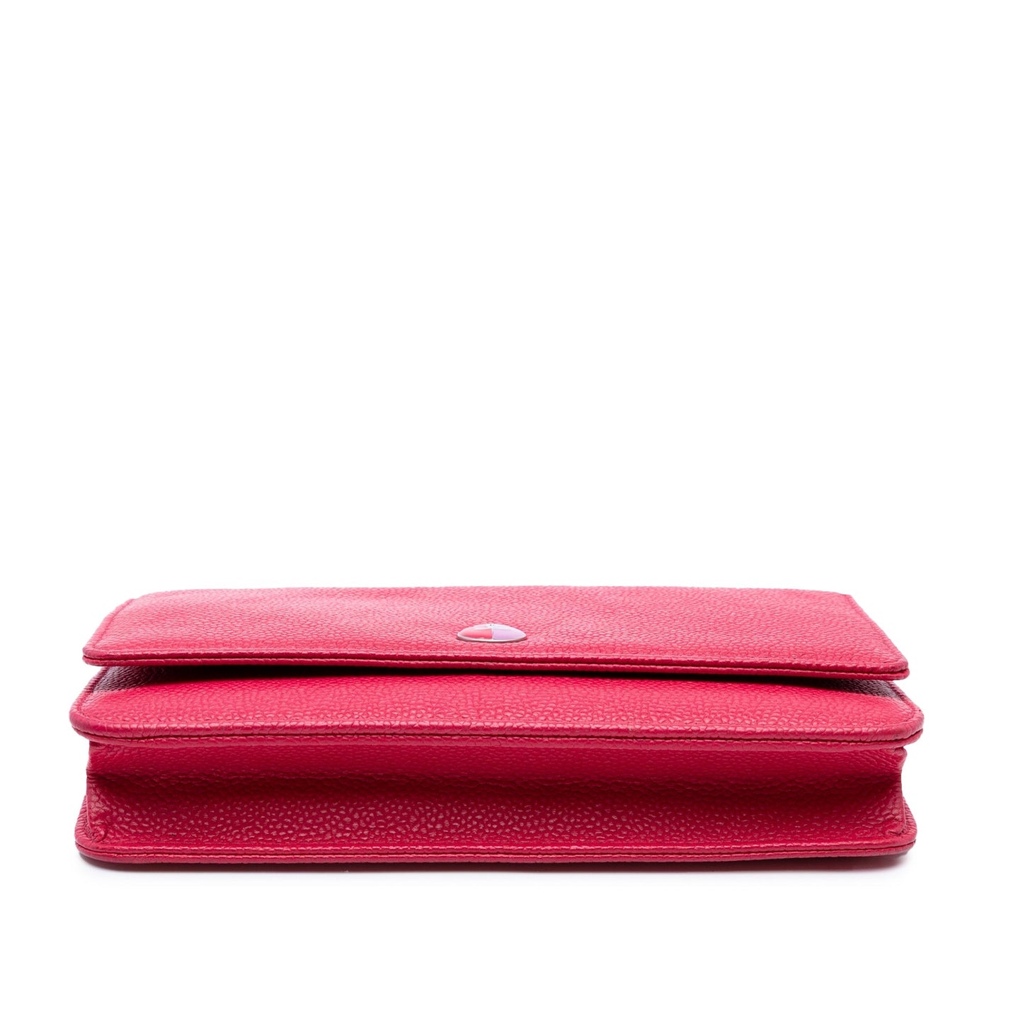 Pink Chanel Caviar Bicolor CC Wallet On Chain Crossbody Bag