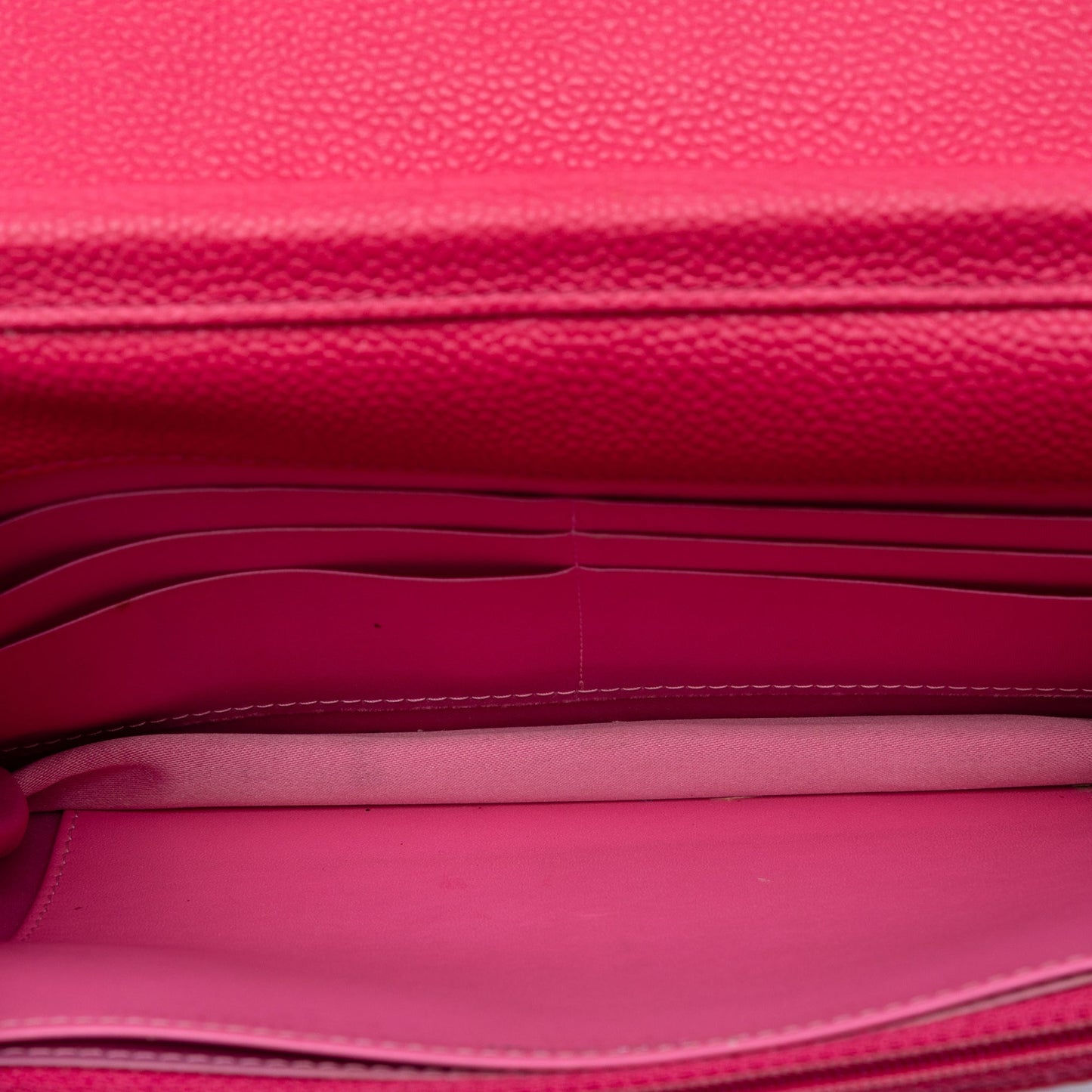 Pink Chanel Caviar Bicolor CC Wallet On Chain Crossbody Bag
