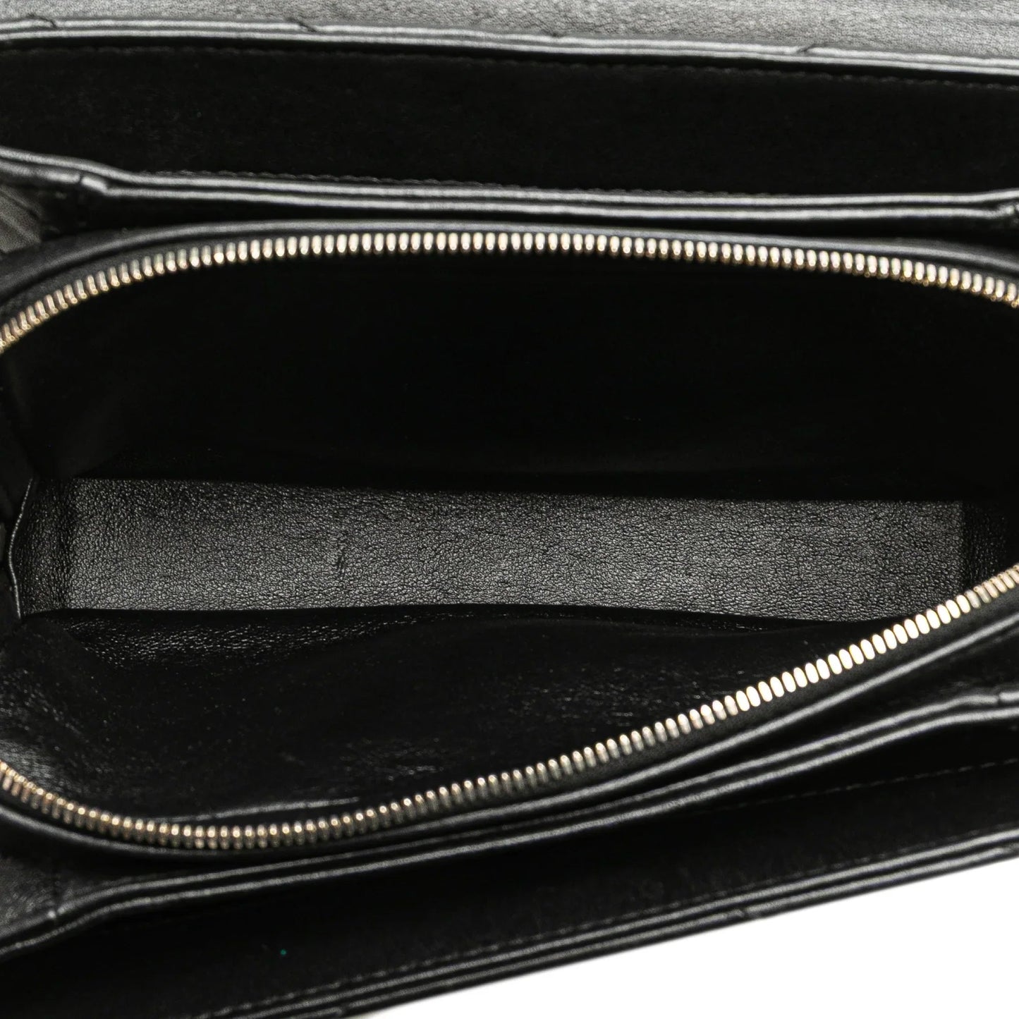 Black Chanel Small Chevron Lambskin Stitched Envelope Flap Shoulder Bag