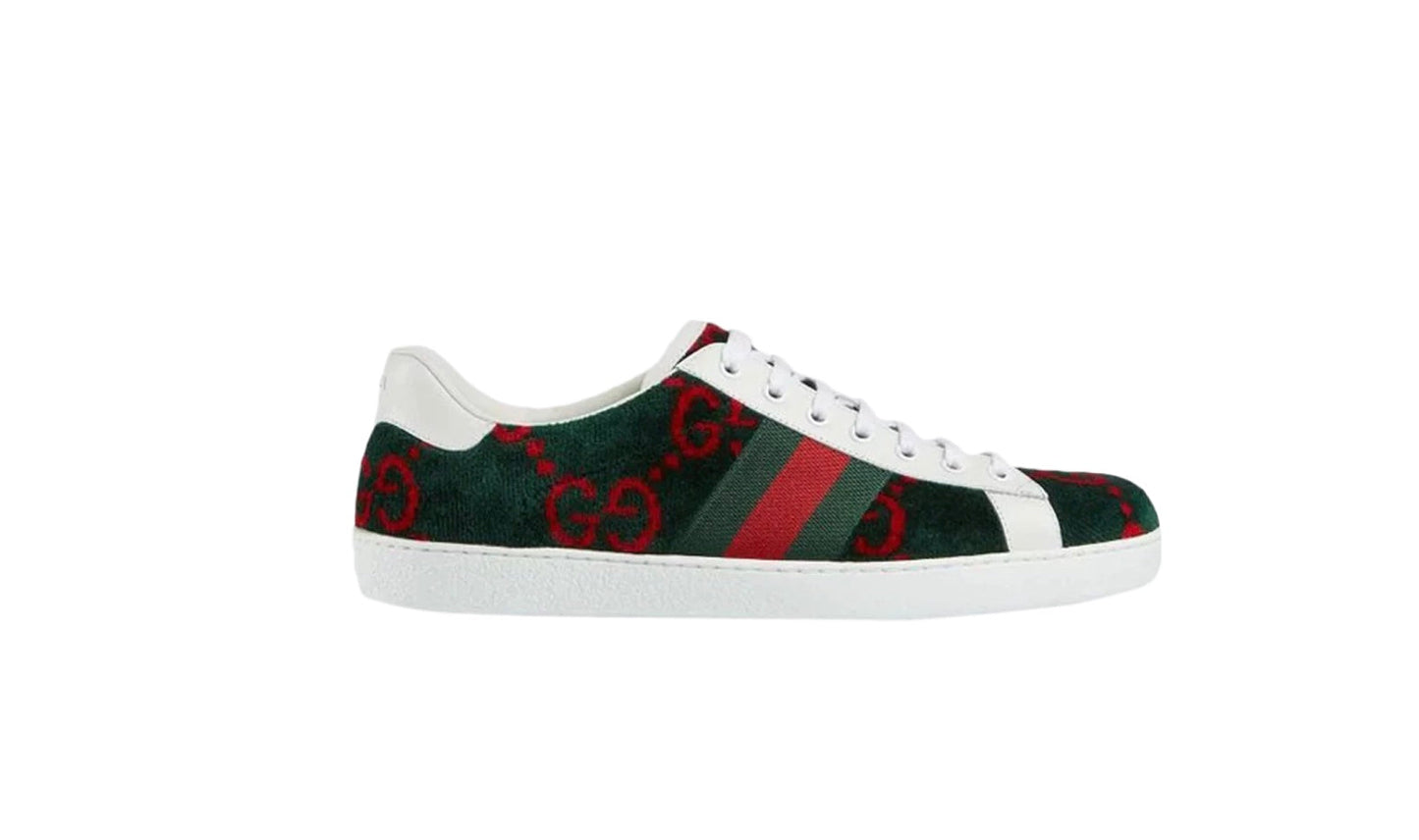GUCCI ACE GG TERRY CLOTH WEB SNEAKERS