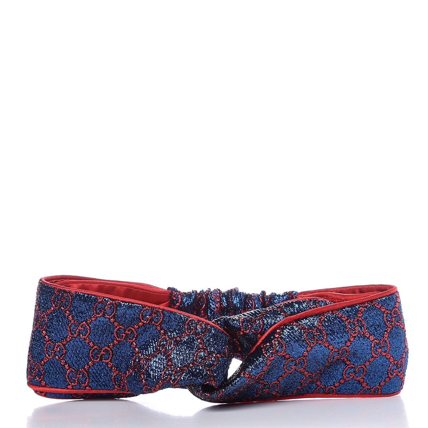 GUCCI METALLIC LUREX SILK GG SUPREME HEADBAND