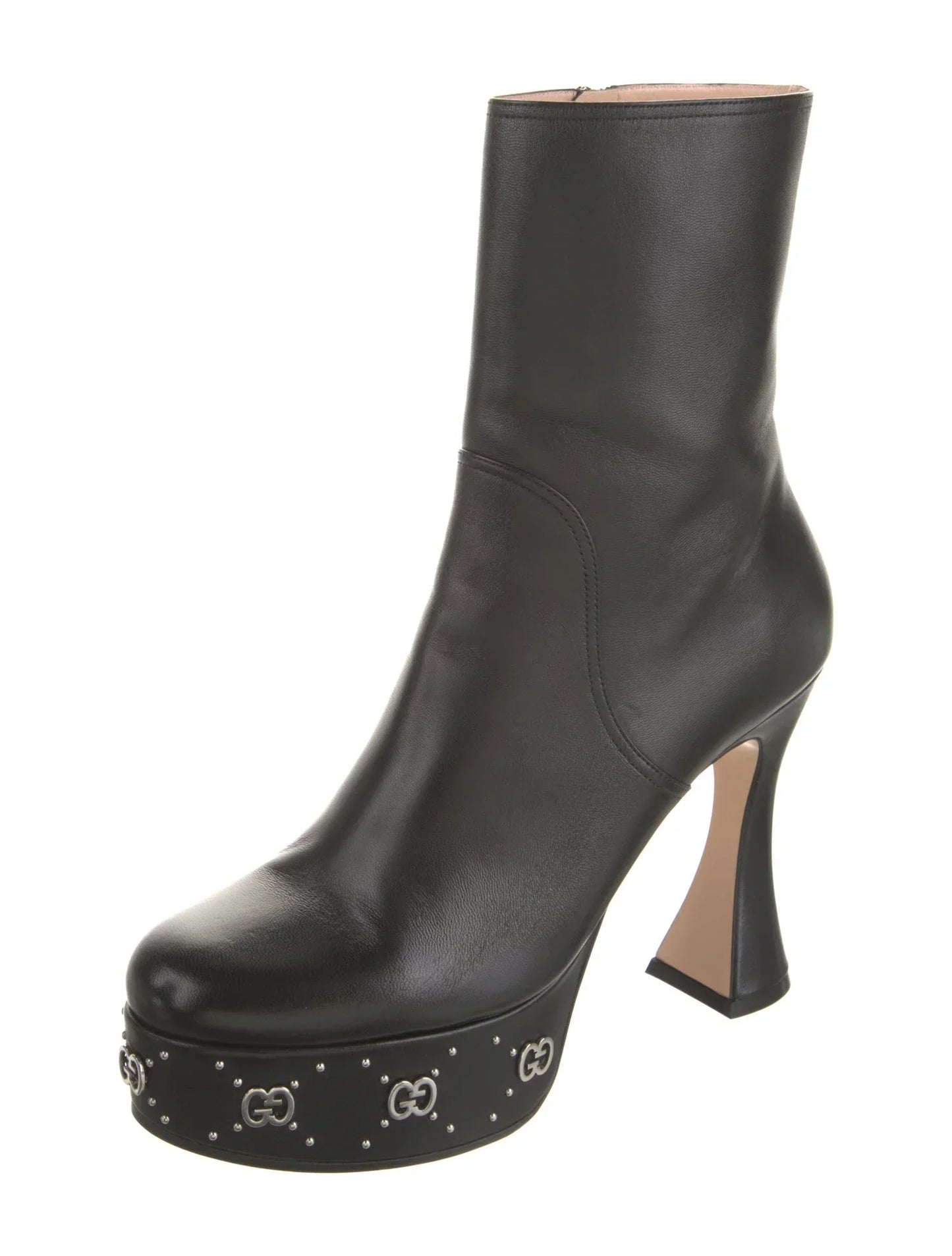 GUCCI GG LEATHER BOOTS