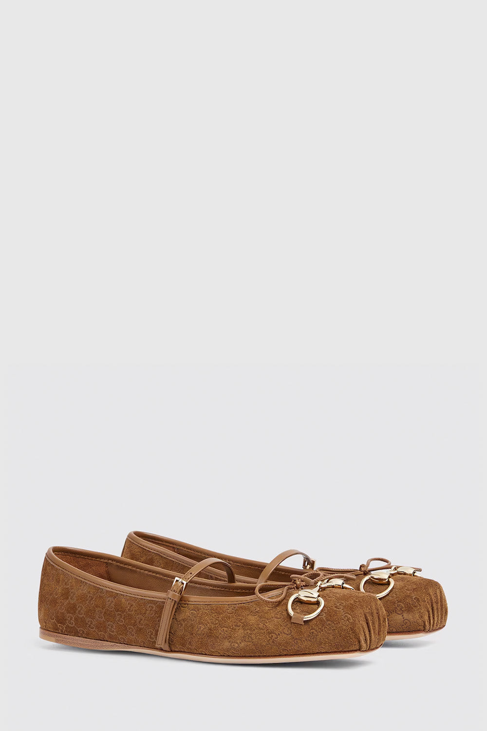Women's Gucci Horsebit Ballet Flat In Suede