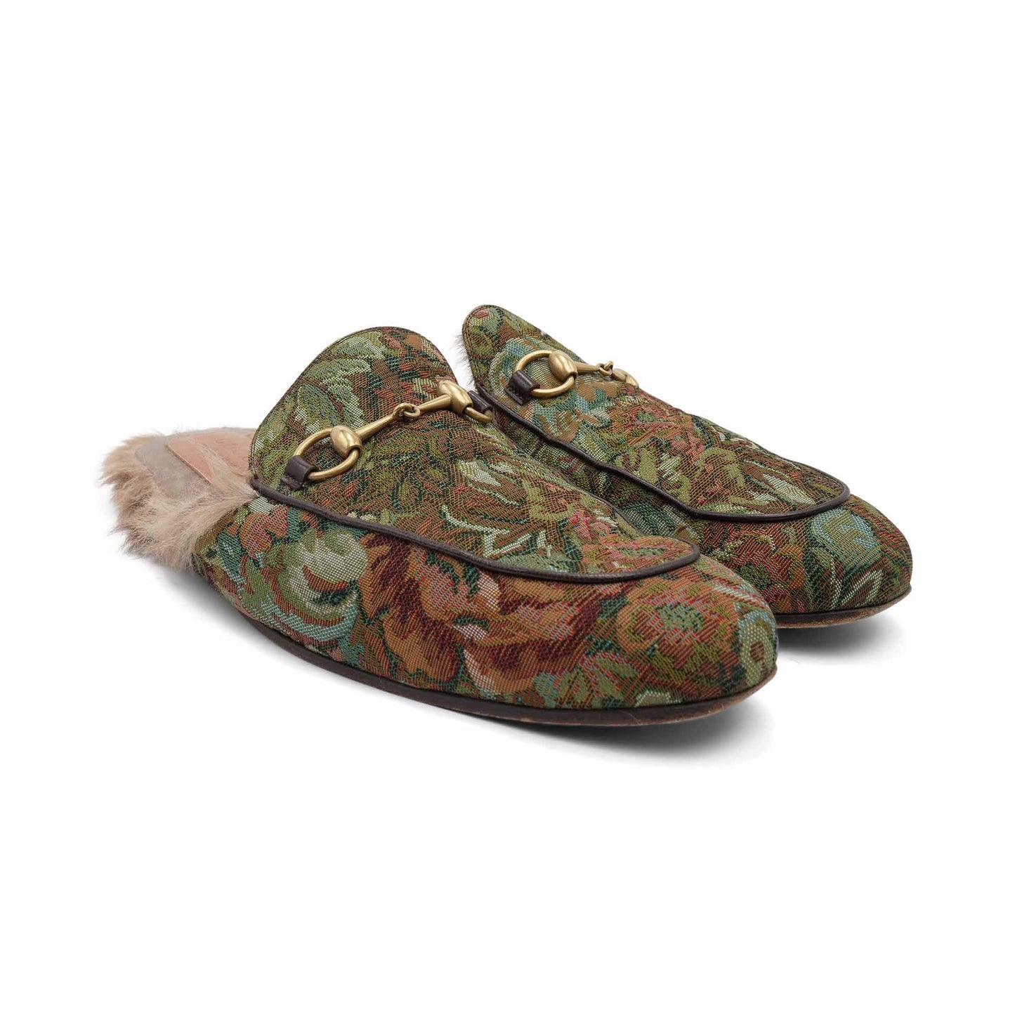 Gucci 'Princetown' Tapestry Loafers - Men's 11