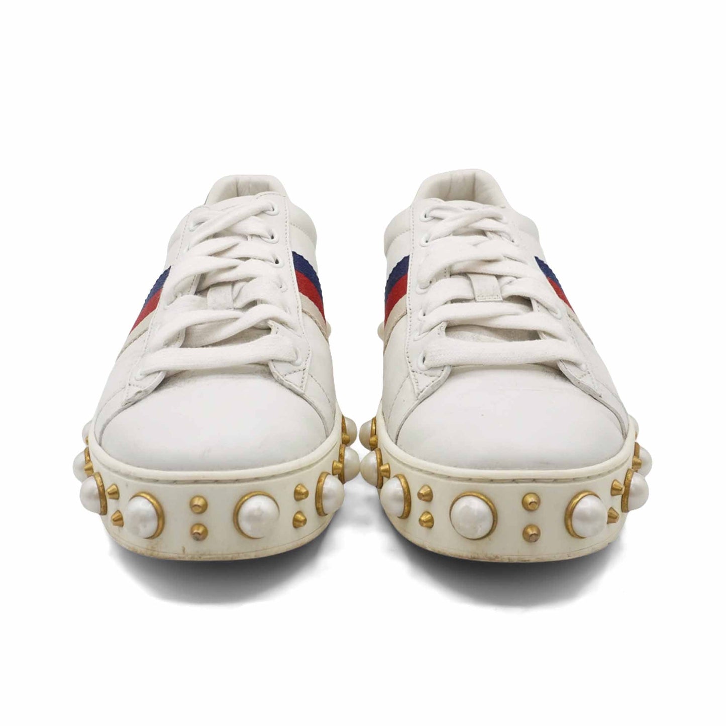 Gucci 'Ace Pearl' Low-Top Sneakers - Women's 39.5