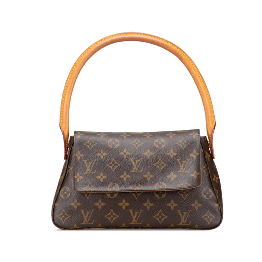 Brown Louis Vuitton Monogram Mini Looping Shoulder Bag