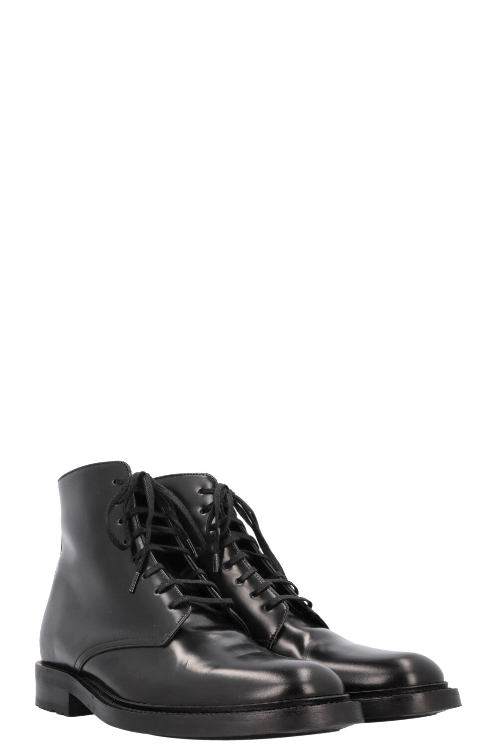 SAINT LAURENT Army Lace Up Boots Black