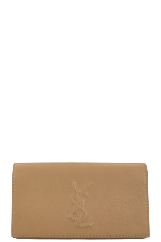 YVES SAINT LAURENT Belle De Jour Clutch Khaki