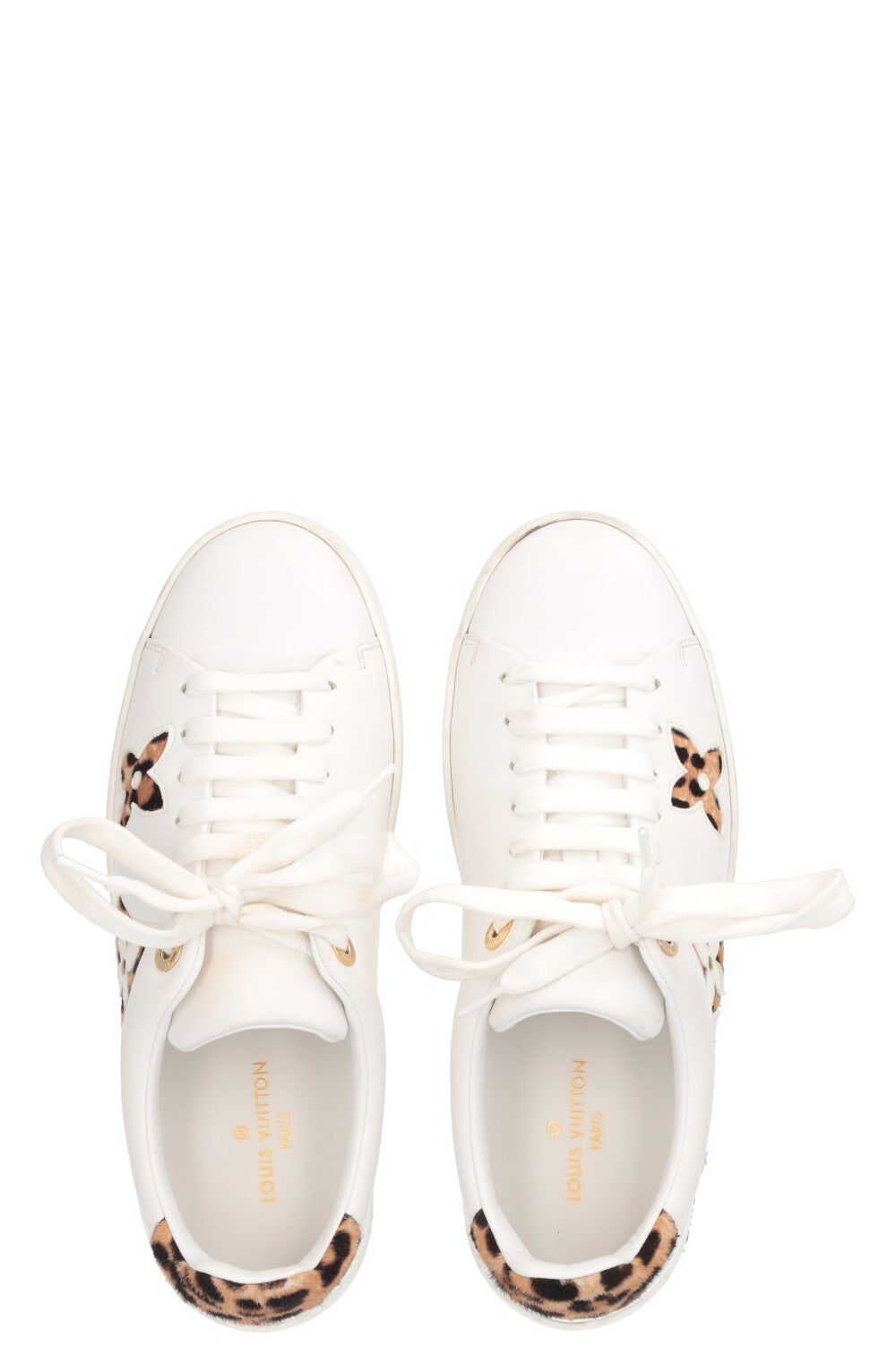 LOUIS VUITTON Frontrow Cheetah Sneakers White