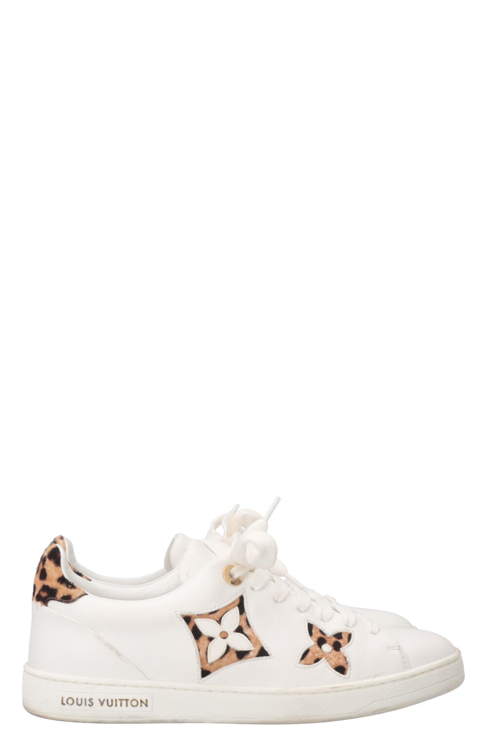 LOUIS VUITTON Frontrow Cheetah Sneakers White