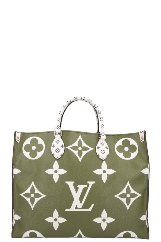 LOUIS VUITTON OnTheGo GM Tote Bag MNG White Green