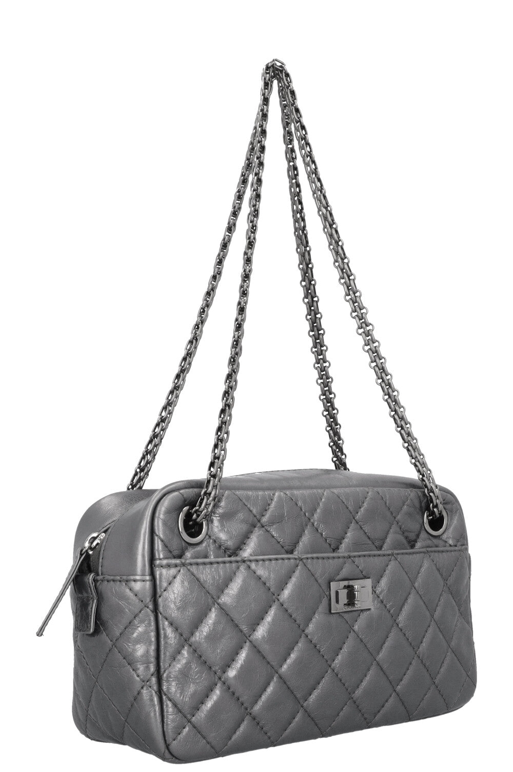 CHANEL Reissue 2.55 Camera Bag Metallic Silver