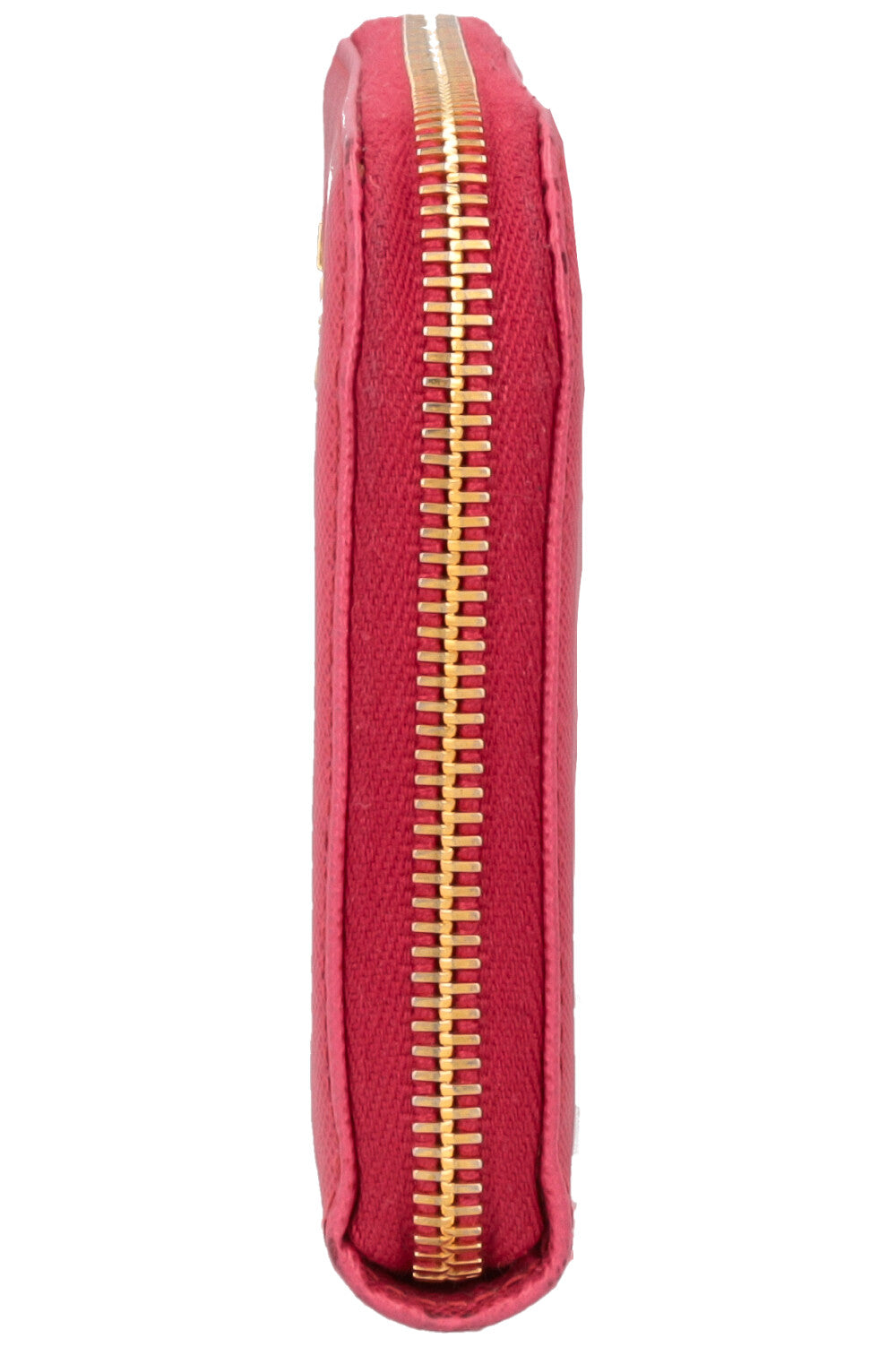 PRADA Zip Saffiano Wallet Pink