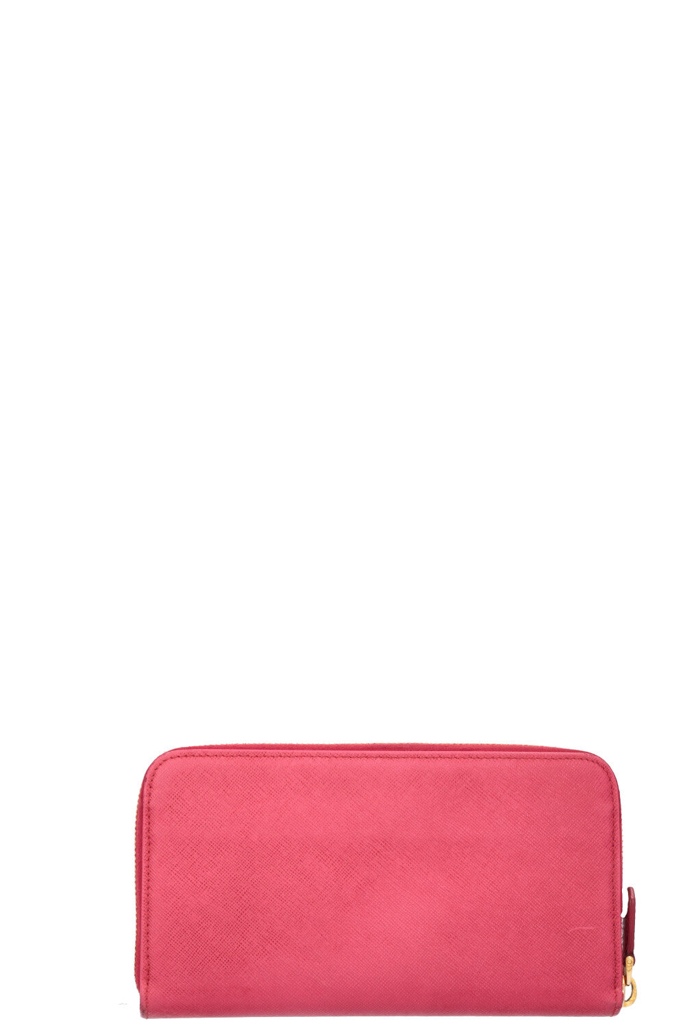 PRADA Zip Saffiano Wallet Pink