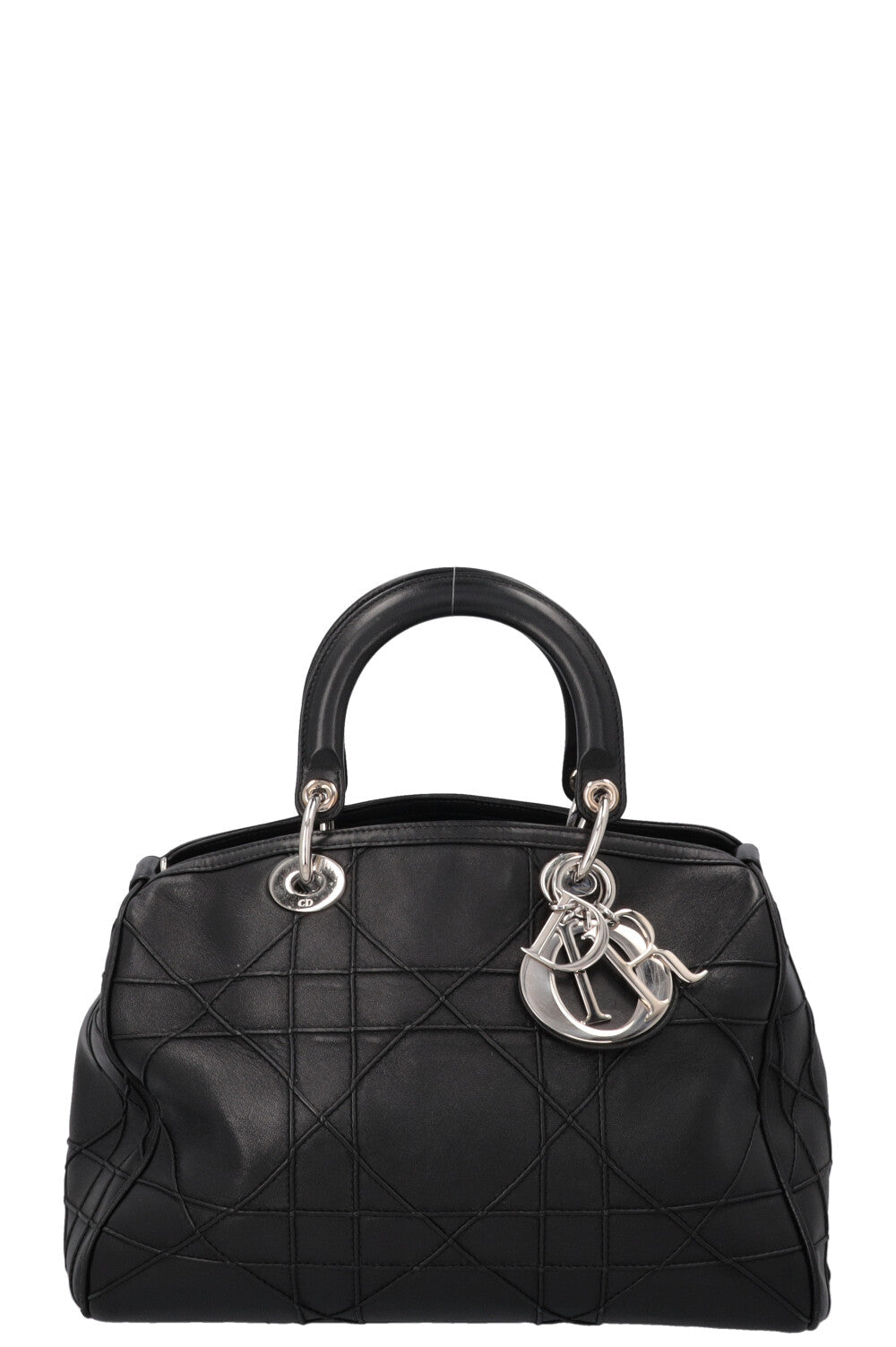 CHRISTIAN DIOR Granville Cannage Bowling Lady Dior Black