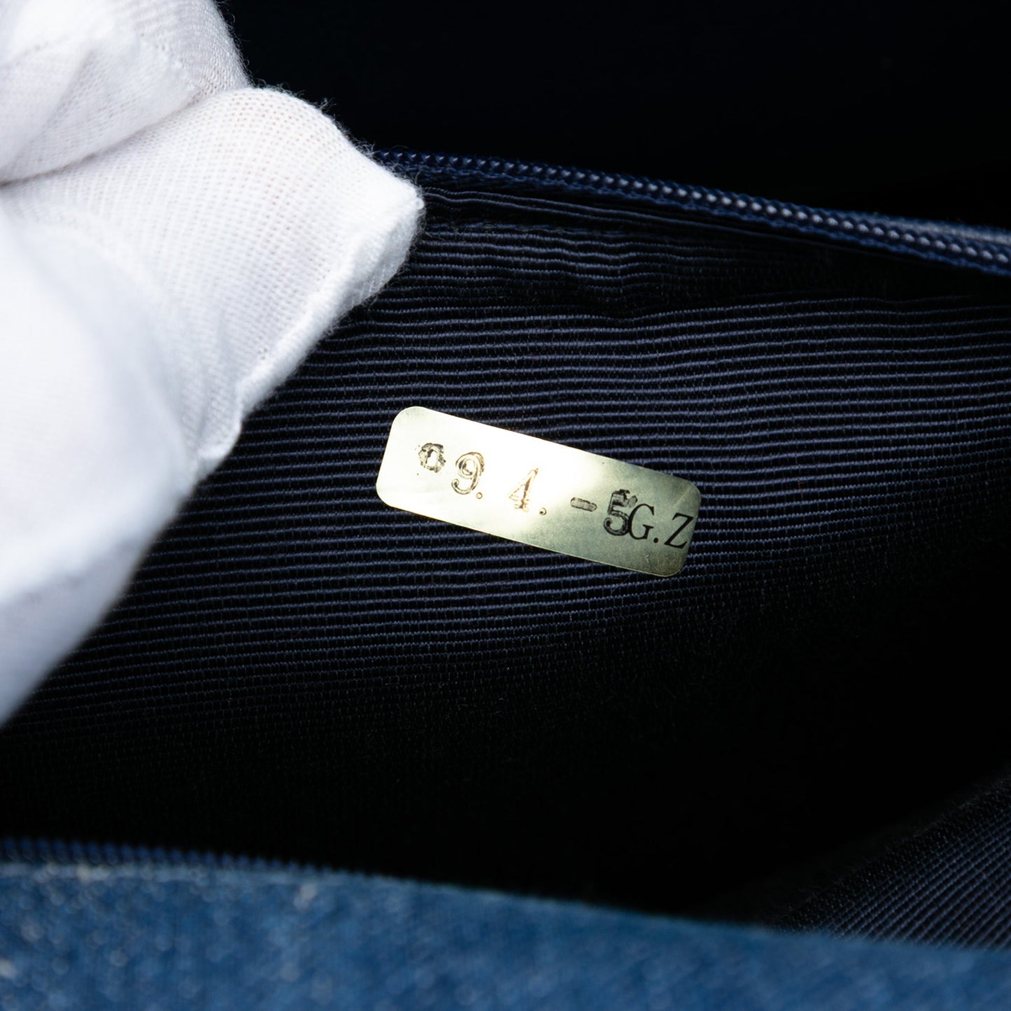 Blue Chanel CC Denim Kelly Top Handle Bag