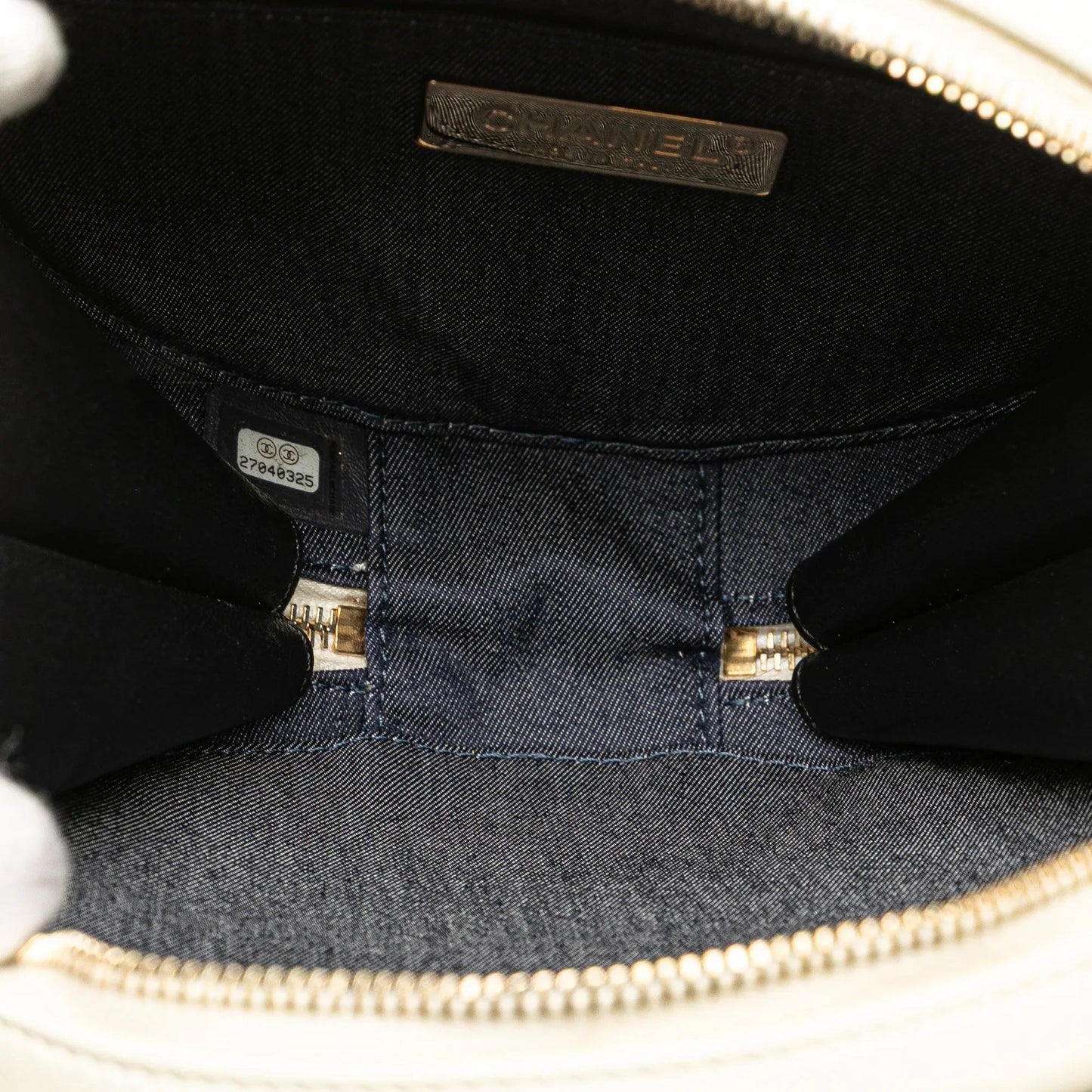 Black Chanel Crumpled Calfskin En Vogue Round Bag Satchel
