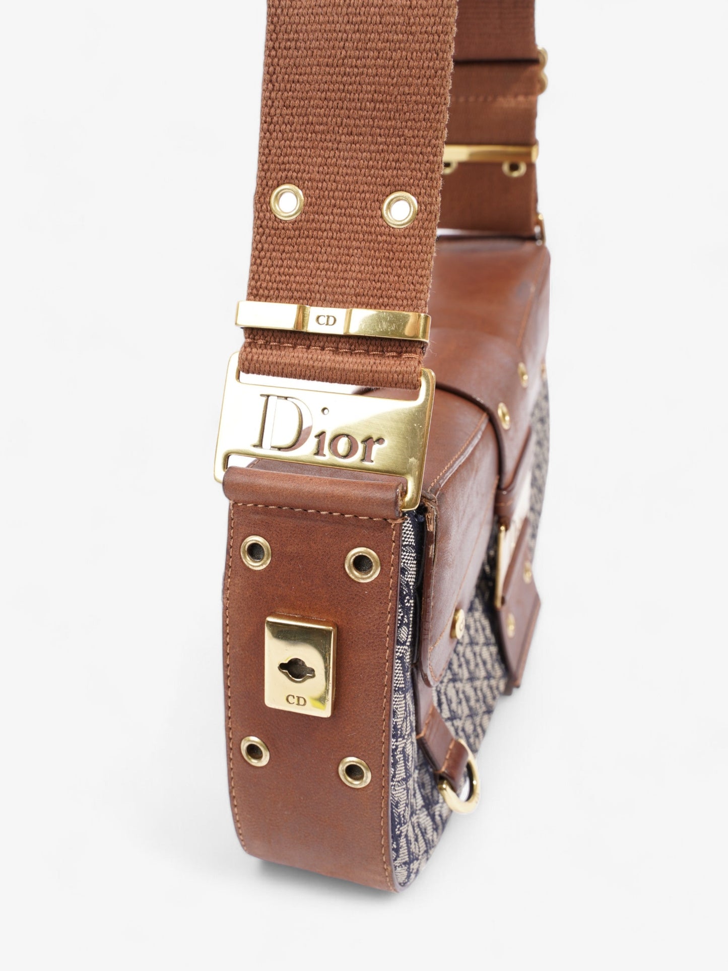 Christian Dior Street Chic Columbus Blue Oblique / Brown Canvas