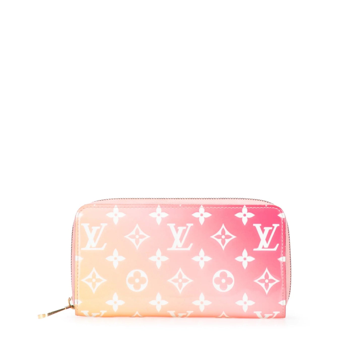 Pink Louis Vuitton Monogram Vernis Valentines Day Zippy Long Wallet