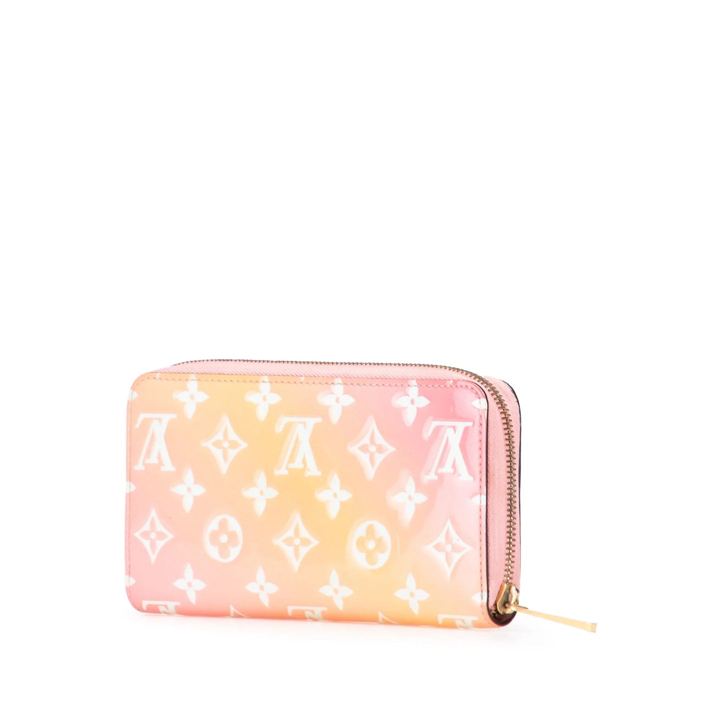 Pink Louis Vuitton Monogram Vernis Valentines Day Zippy Long Wallet